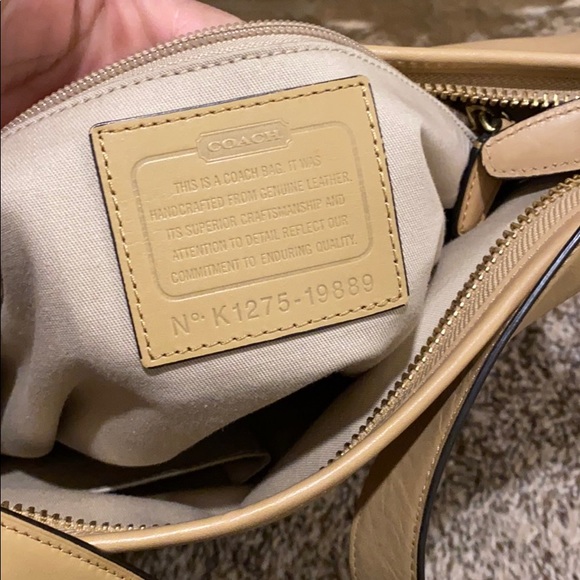 Coach tan leather handbag - Picture 8 of 10